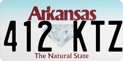 AR license plate 412KTZ