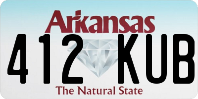 AR license plate 412KUB