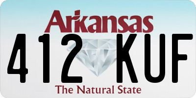 AR license plate 412KUF