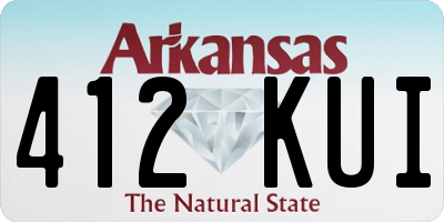 AR license plate 412KUI