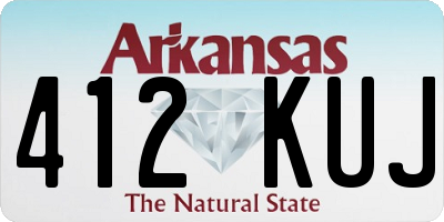 AR license plate 412KUJ