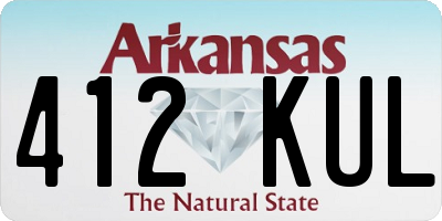 AR license plate 412KUL