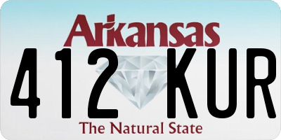 AR license plate 412KUR