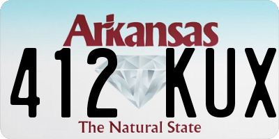 AR license plate 412KUX