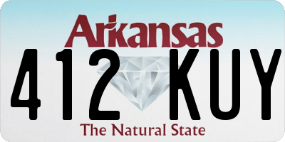 AR license plate 412KUY