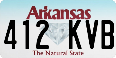 AR license plate 412KVB