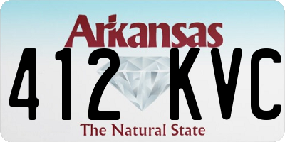 AR license plate 412KVC