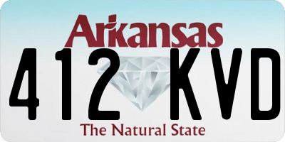 AR license plate 412KVD