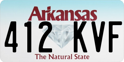 AR license plate 412KVF