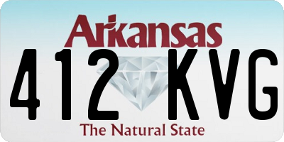 AR license plate 412KVG