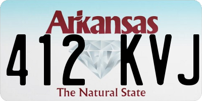 AR license plate 412KVJ