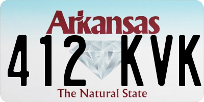 AR license plate 412KVK