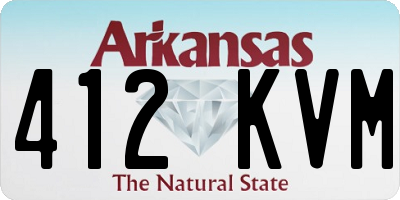 AR license plate 412KVM