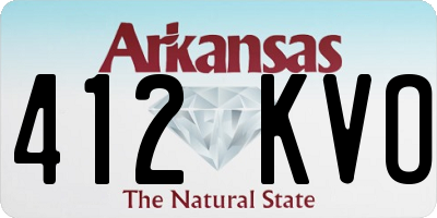 AR license plate 412KVO