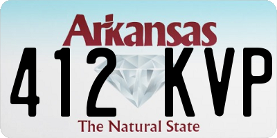 AR license plate 412KVP
