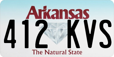 AR license plate 412KVS