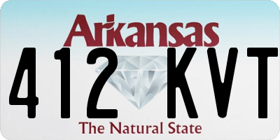 AR license plate 412KVT