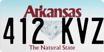 AR license plate 412KVZ
