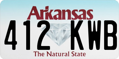 AR license plate 412KWB