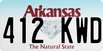 AR license plate 412KWD