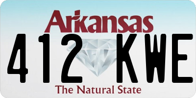 AR license plate 412KWE