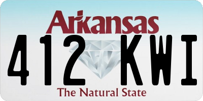 AR license plate 412KWI