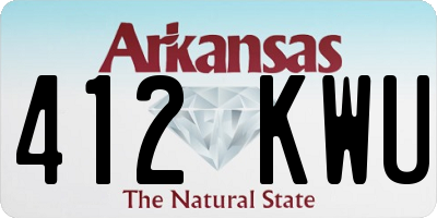 AR license plate 412KWU