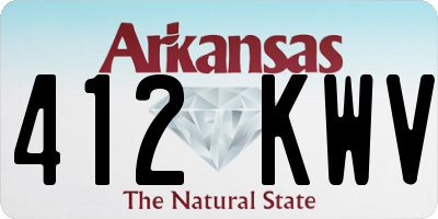 AR license plate 412KWV