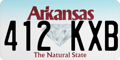 AR license plate 412KXB