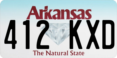 AR license plate 412KXD