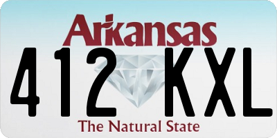 AR license plate 412KXL