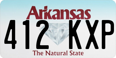 AR license plate 412KXP