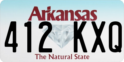 AR license plate 412KXQ