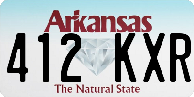AR license plate 412KXR