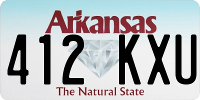 AR license plate 412KXU