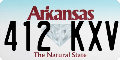 AR license plate 412KXV