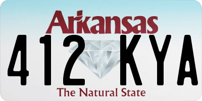 AR license plate 412KYA