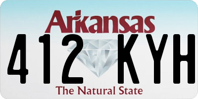 AR license plate 412KYH