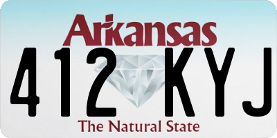 AR license plate 412KYJ