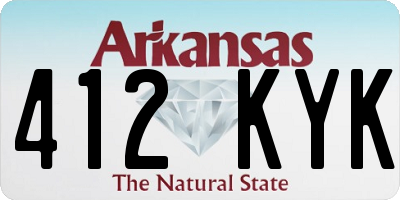 AR license plate 412KYK