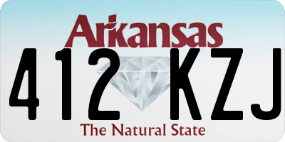 AR license plate 412KZJ