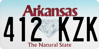 AR license plate 412KZK