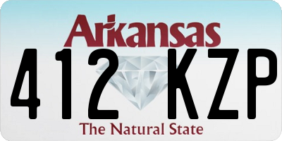 AR license plate 412KZP