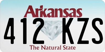 AR license plate 412KZS