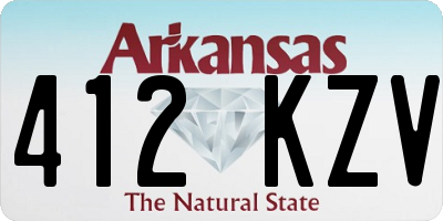 AR license plate 412KZV
