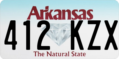 AR license plate 412KZX