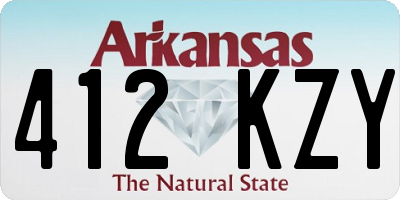 AR license plate 412KZY