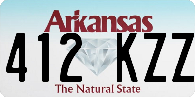 AR license plate 412KZZ