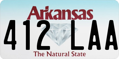 AR license plate 412LAA