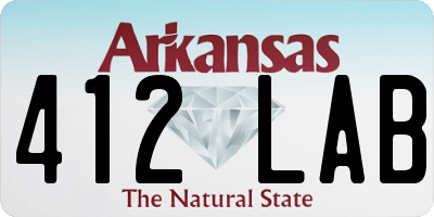 AR license plate 412LAB